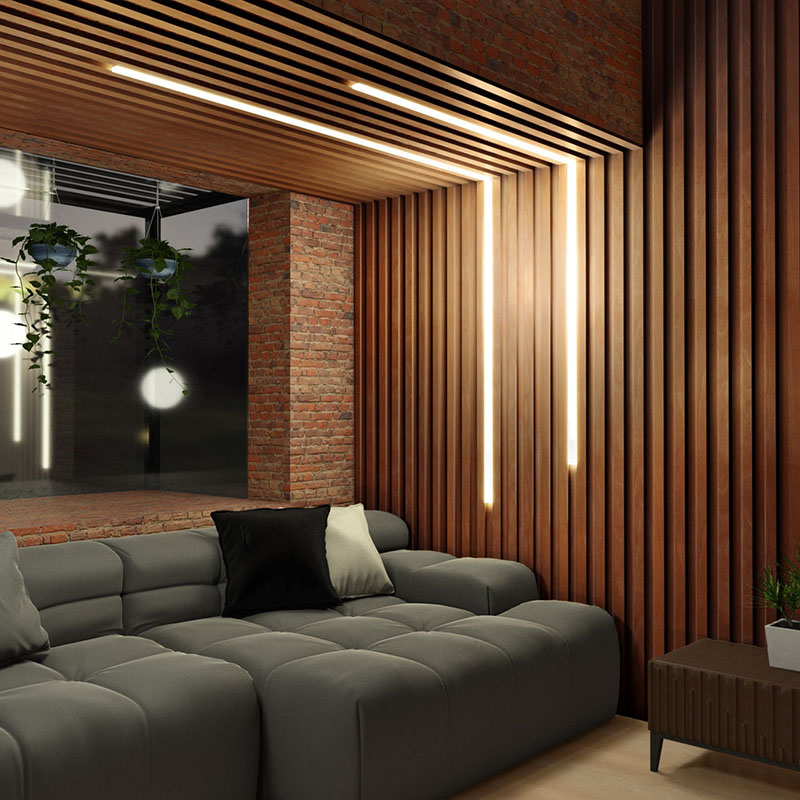 Panneau mural cannelé pvc PCP020